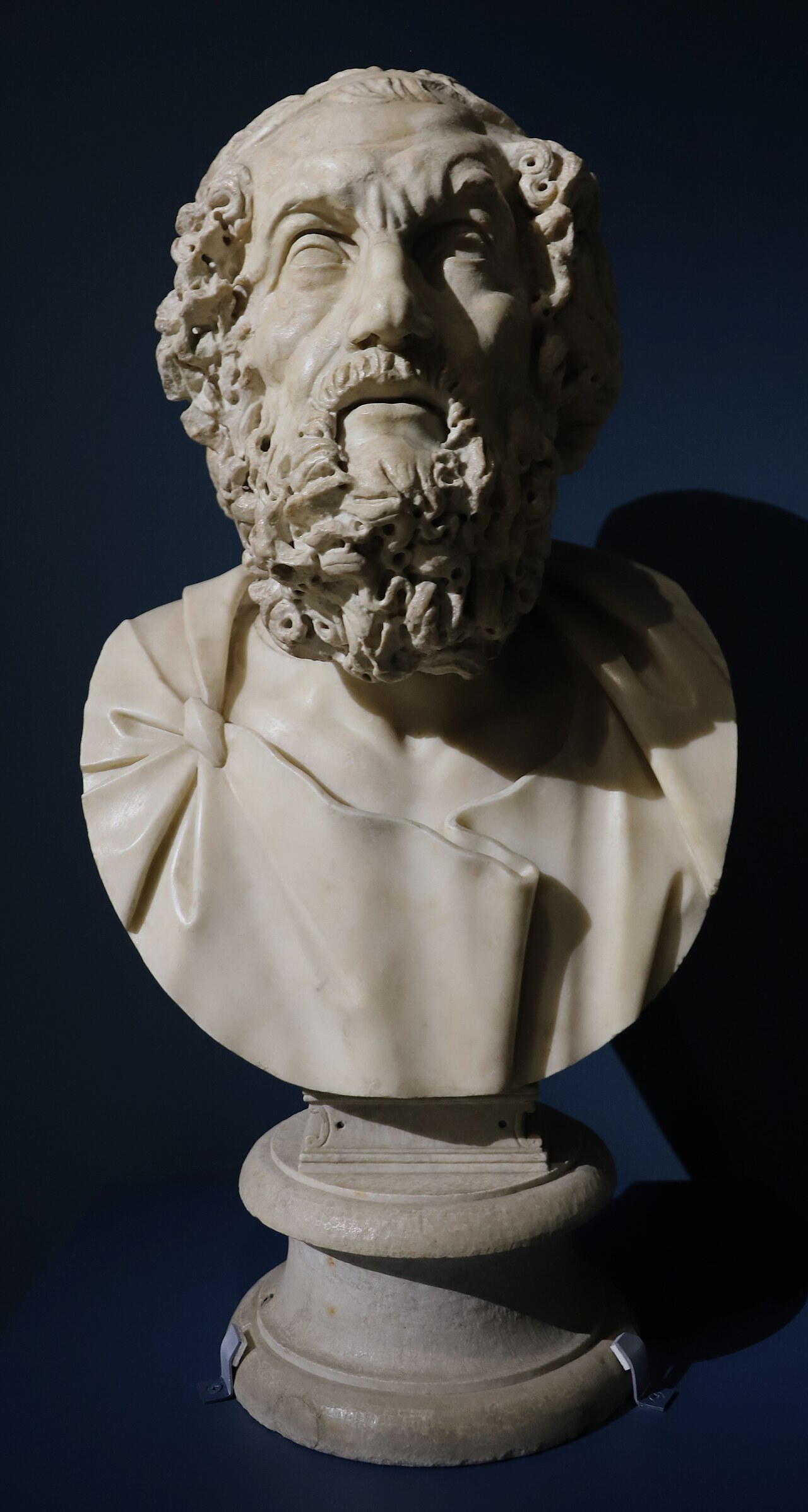 Buste antique d’Homère