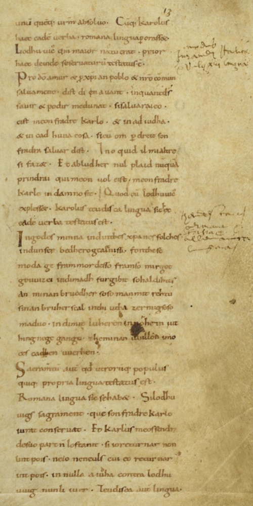 Page du Vergilius Vaticanus, manuscrit antique sur codex